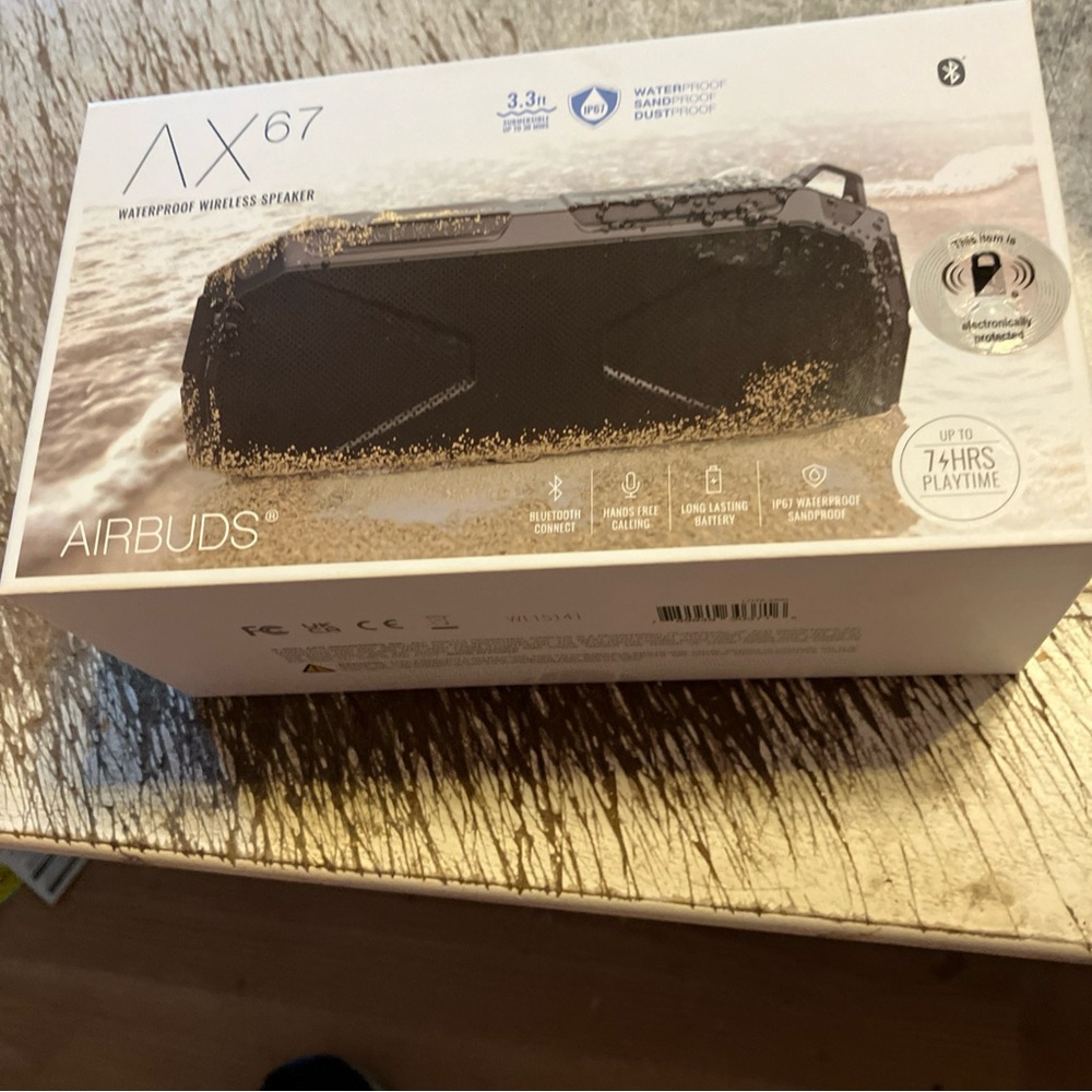 AX67 Rugged Waterproof Speaker - Black
